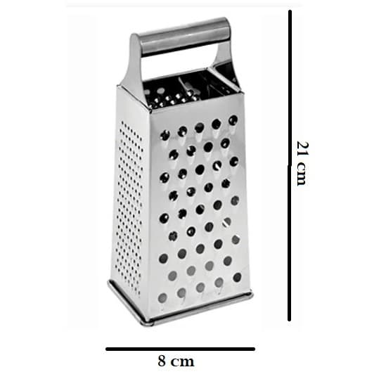 Ralador Top Útil 22x8Cm Prático E Fácil de Aço 4 Faces Inoxidável Multifuncional Legumes Queijos