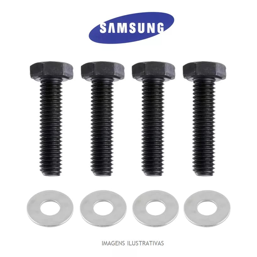 Kit Parafusos Suporte Tv Samsung - Sextavado M8 X 20 mm
