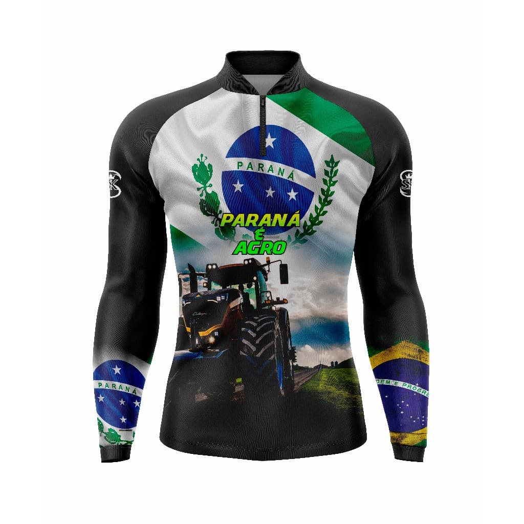Camisa Camiseta Agricultura Trator Proteção Uv GLL-40