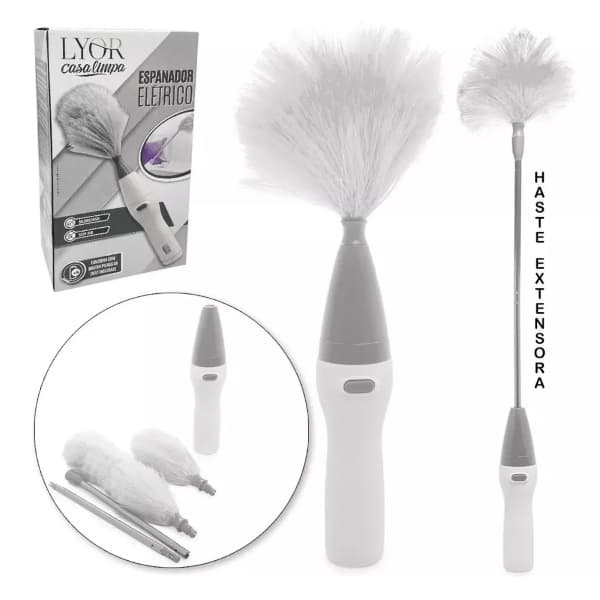 ESPANADOR DE PÓ ELÉTRICO AJUSTÁVEL PORTÁTIL 76CM LYOR  4955