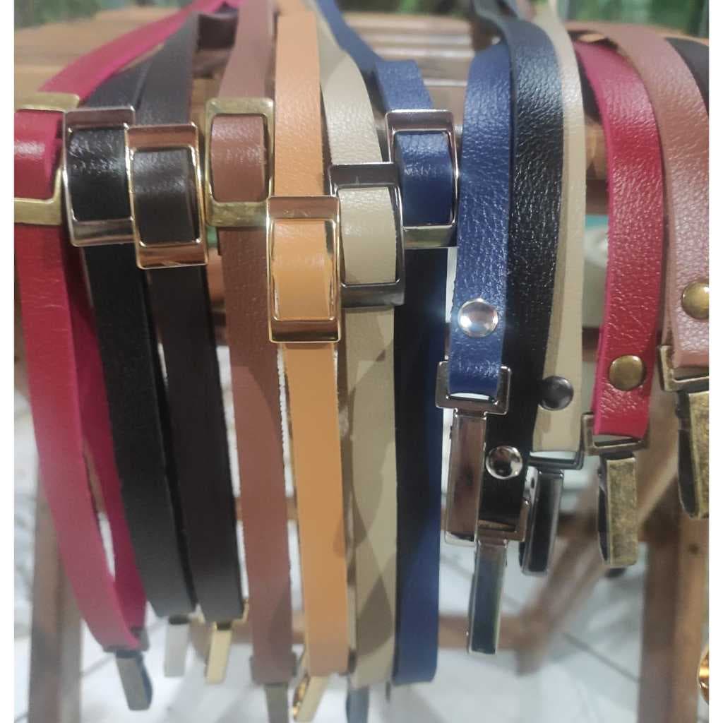 Alça tiracolo 1cm com regulagem em sintético Montana e Mosquetão base fixa