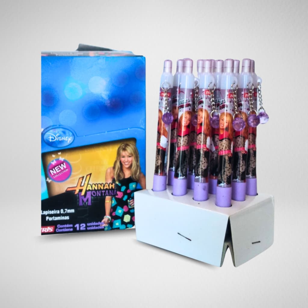 Lapiseira c/ Pingente Hannah Montana 0.7mm - Tris - Papelaria Anos 2000