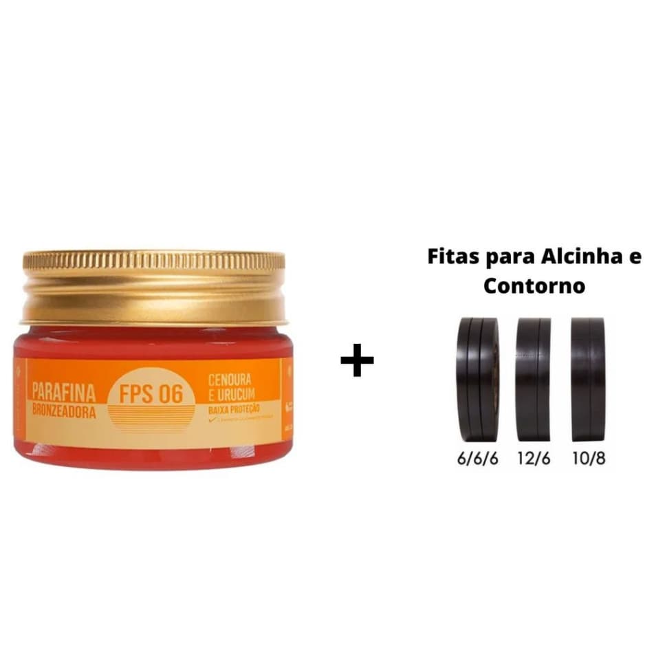Parafinas 100g Duotrato + 3 Fitas para Bronzeaamento