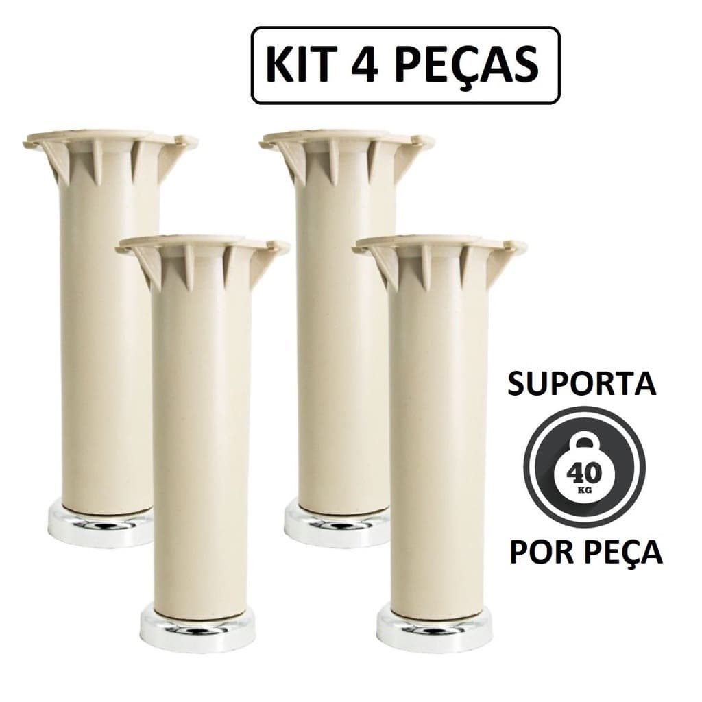Kit 4 Pé Armário Itatiaia Original Com Regulagem  Cozinha Móveis Lavanderia