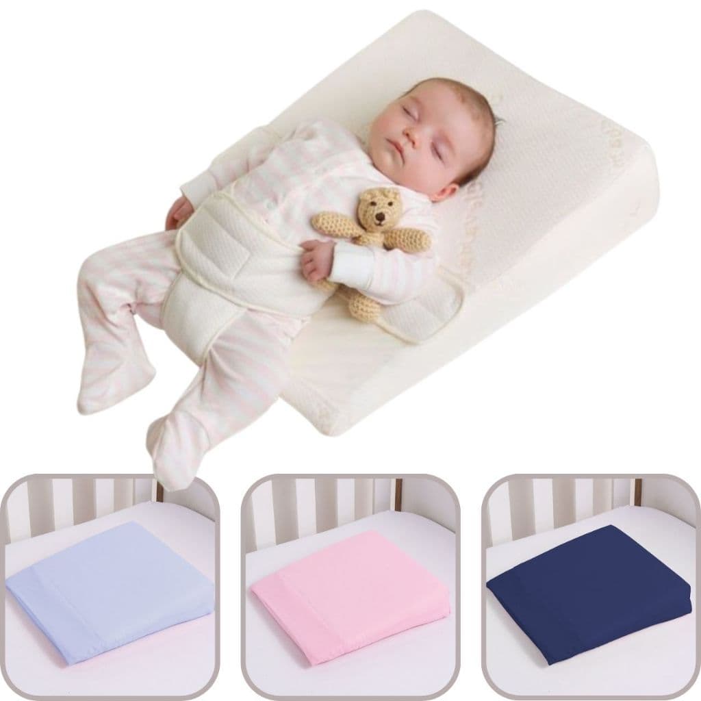 Travesseiro Rampa Anti-Refluxo Com Capa Removível Para Berço Bebê