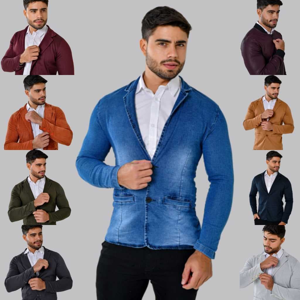 Blazer Masculino Casual Slim Fit