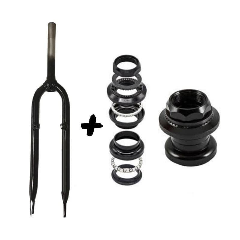 GARFO MTB BICICLETA ARO 26 X 1,90 MTB AÇO CARBONO + CAIXA DE DIREÇÃO