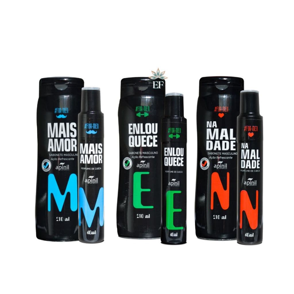 KIT 2 Unidades APINIL (1 Sabonete Masculino  + 1 Perfume de Cueca)