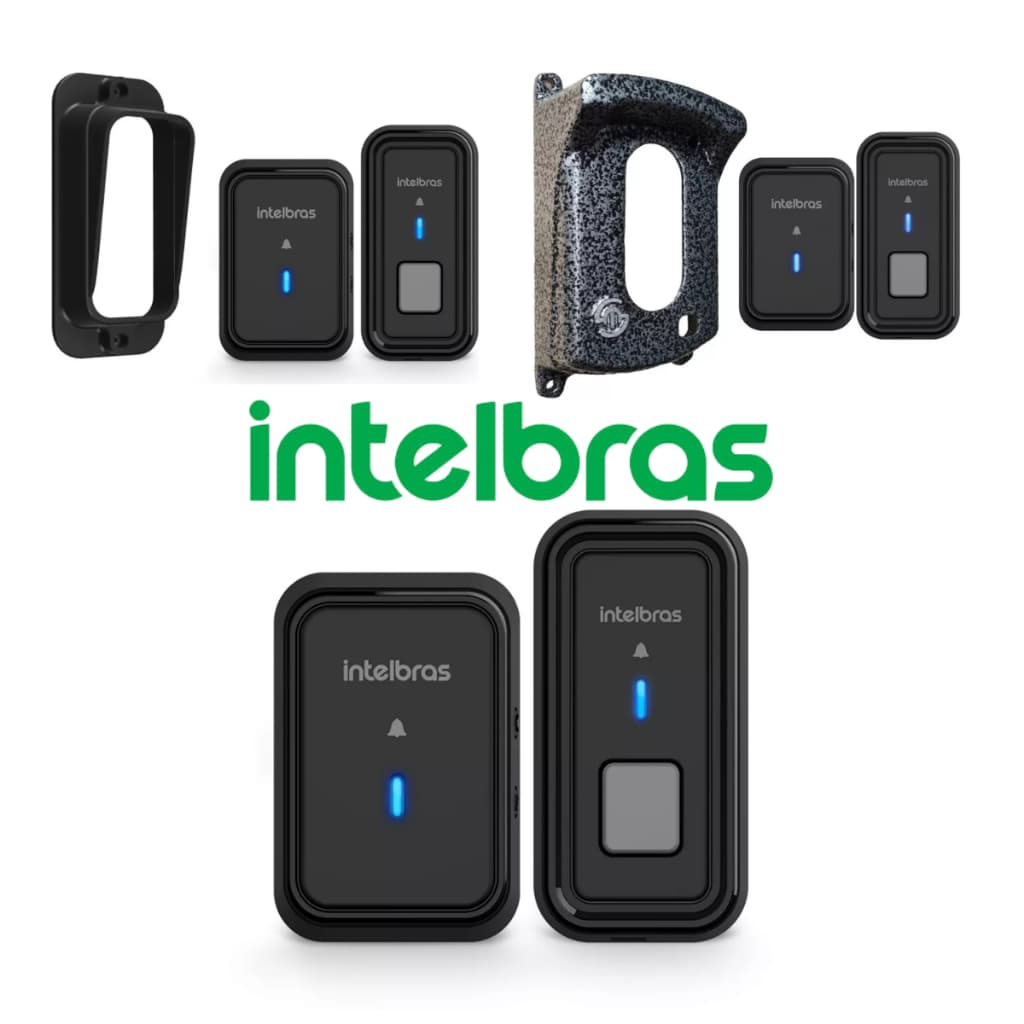 Campainha Sem Fio Externa Intelbras De Tomada Bateria 3 Anos