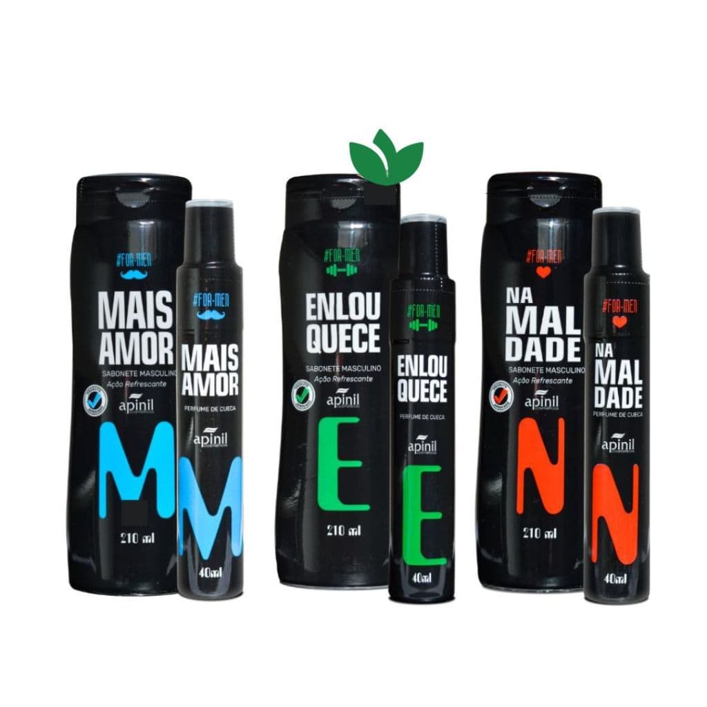 KIT 2 Unidades APINIL (1 Sabonete Masculino  + 1 Perfume de Cueca)