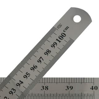 Régua Metal Aço Inox Flexível Maleável 60cm Profissional Resistente - Regua Profissional