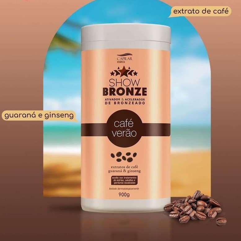 Café Verão Ativador e Acelerador de Bronzeado 900g Show Bronze