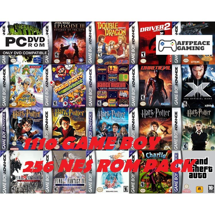 coleção 1100 jogos de gba para pc midia fisica