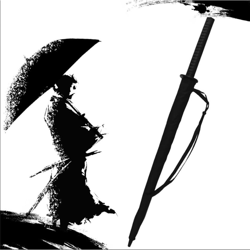 Guarda-chuva Espada Katana Reforçado AUTOMÁTICO de FIBRA DE CARBONO