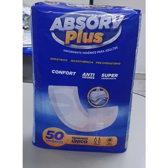 Absorvente geriátrico absorv plus 50 unidades