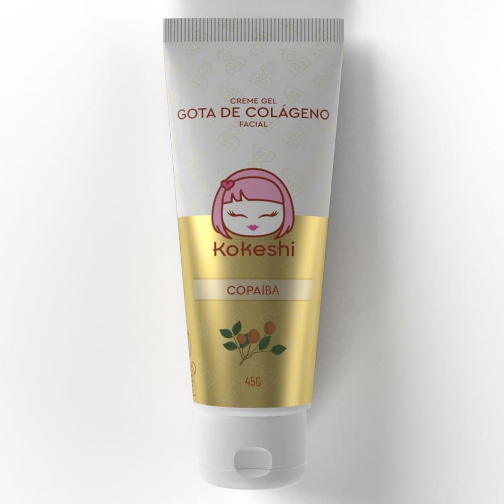 Creme Gel Regenerador Facial Gota de Colágeno Kokeshi 45g