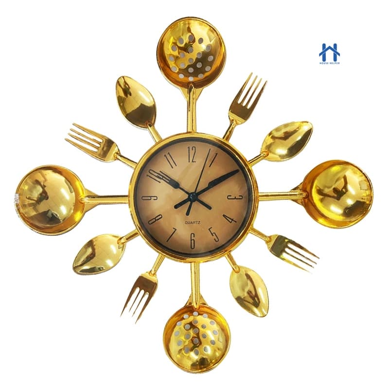 Relógio de Parede Contínuo Silencioso de Vidro para COZINHA 32x3,6x32cm