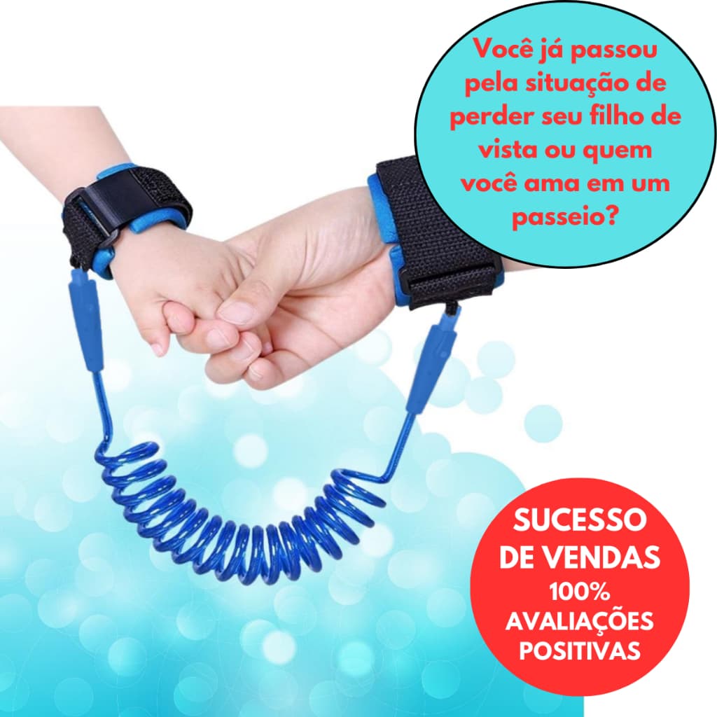 Pulseira Guia De Segurança Infantil