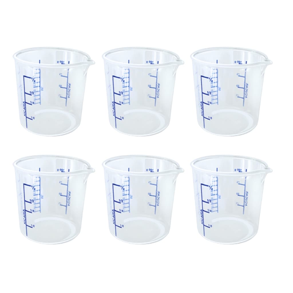 6 Copo Graduado 100ml Copo Medida Multiuso Copinho Medidor