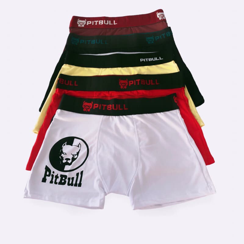 Kit  5 cuecas boxer box PitBull, reforçada, elastico /50 grosso, alta qualidade premium