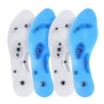 Palmilha Magnetica Pontos Acupuntura Ortopedica Ativa Circulação Alívio Dores Cansaço Pés