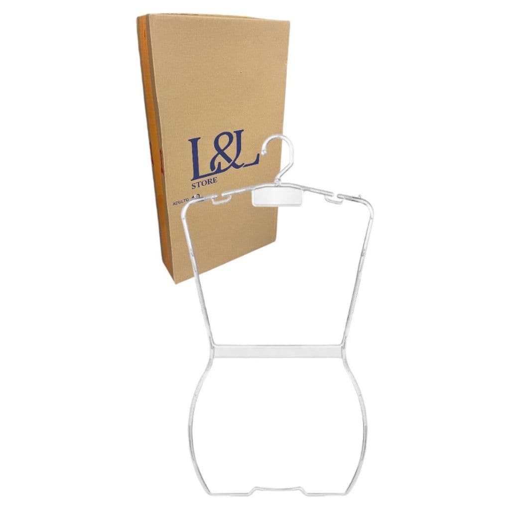 10 Cabide Adulto Acrílico Corpinho Silhueta Expositor Organizador Biquínis Roupas em Geral. PROMOÇÃO