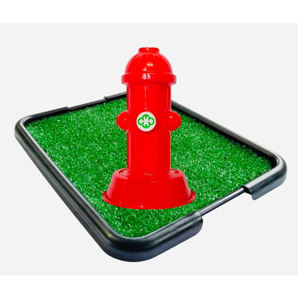 Kit Tapete Higiênico Grama Sanitário Xixi + Hidrante Xixi Para Cachorro