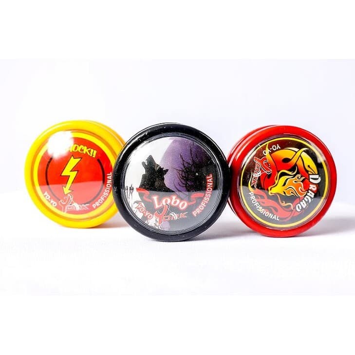 Kit 3 Yoyo York Profissionais Eixo Fixo Variados + 3 Cordas