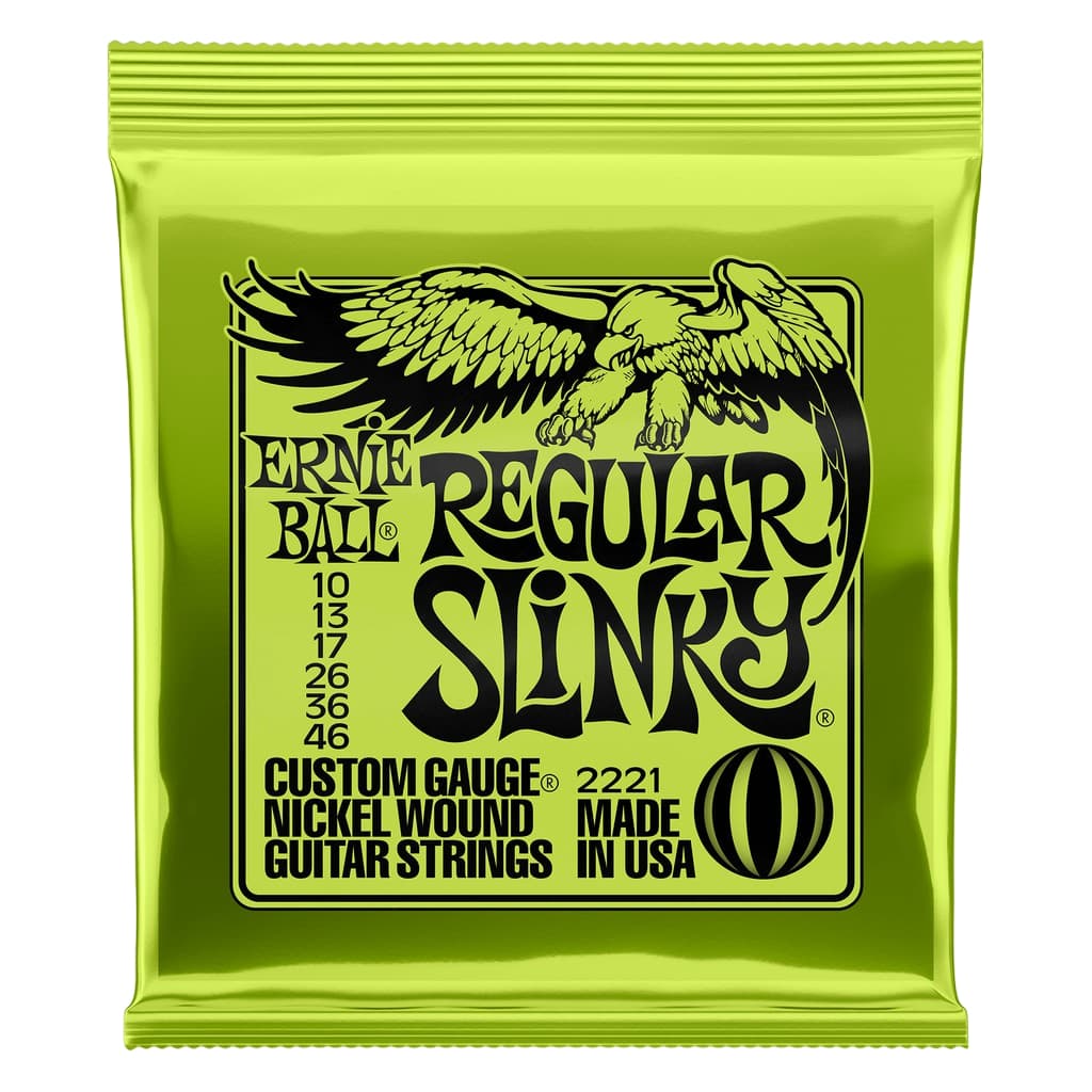 Encordoamento Ernie Ball Guitarra 010 Regular Slinky 2221