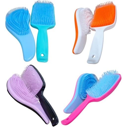 Kit Escova Cabelo Raquete + Escova Mágica Desembaraçadora - MajuFormas