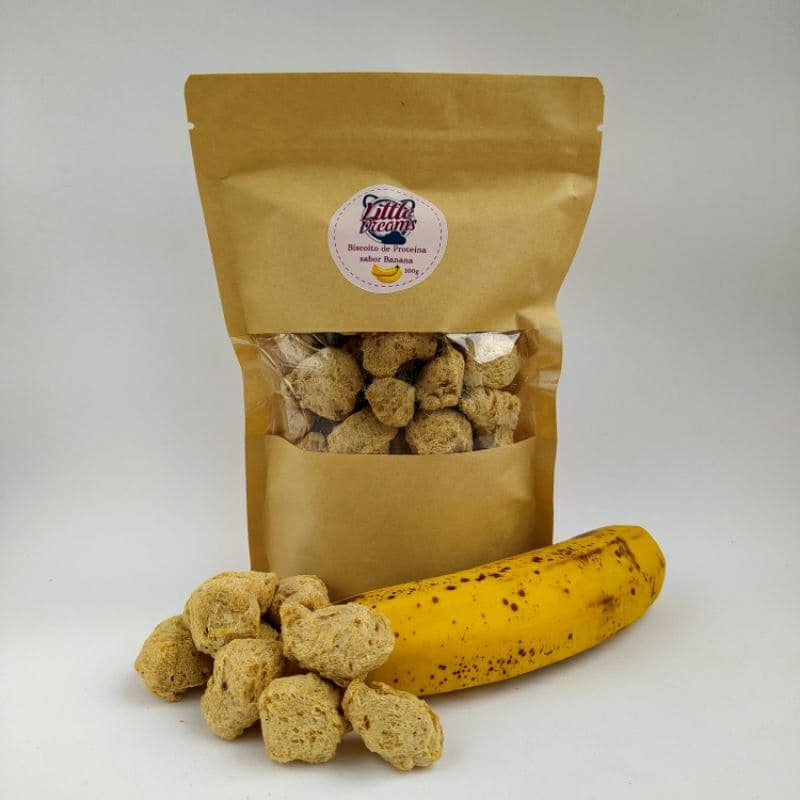 kit 2 Biscoitos para Roedores e Coelhos sabor Banana Little Dreams