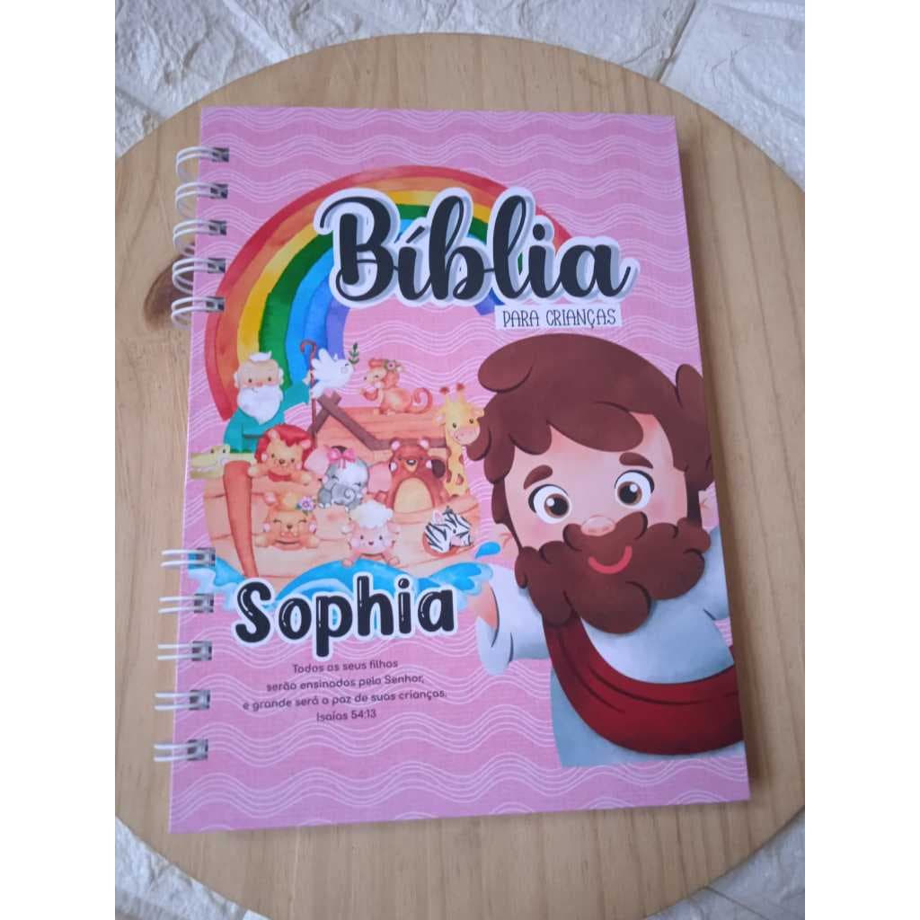 BÍBLIA INFANTIL PERSONALIZADA COM NOME