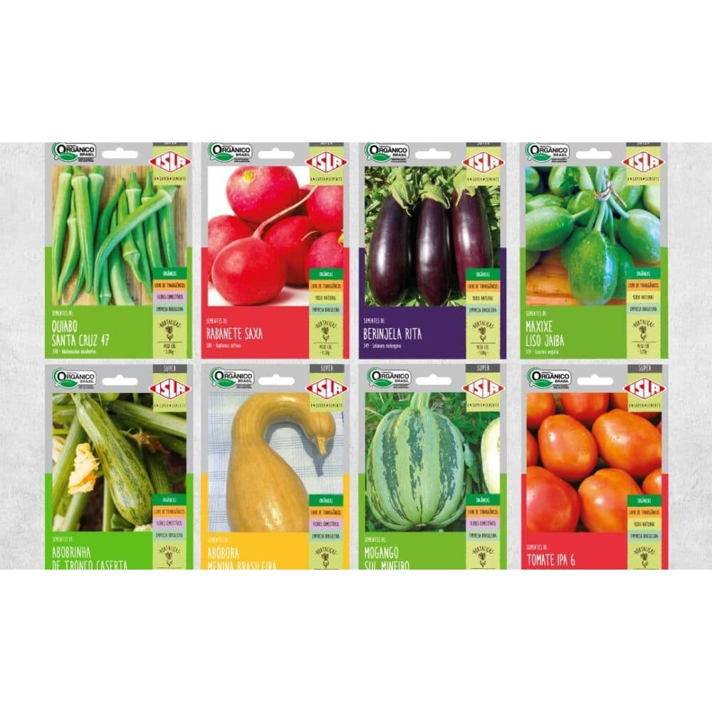 Envelope Sementes Ervas, Temperos, Frutiferas, hortaliças e Legumes Feltrin e Isla