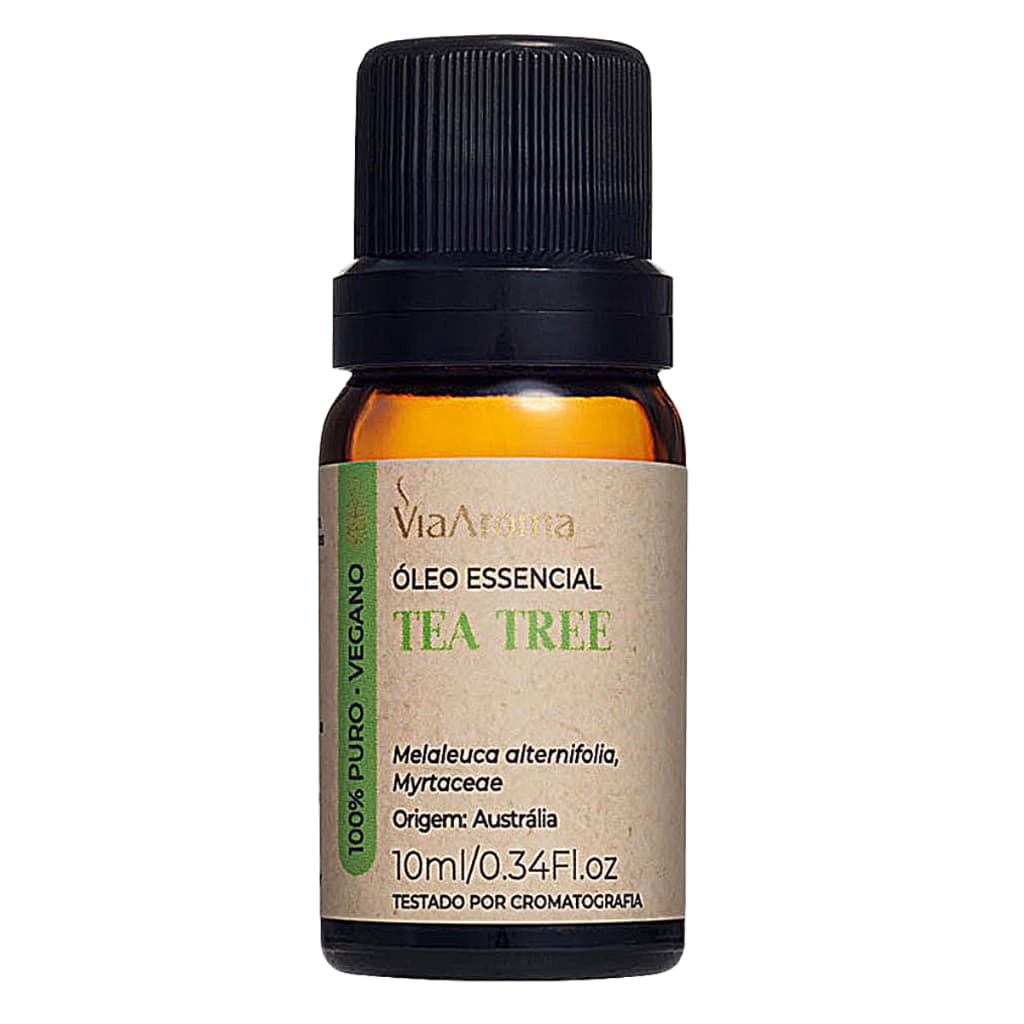 Óleo Essencial Tea Tree Melaleuca 100% Natural Via Aroma