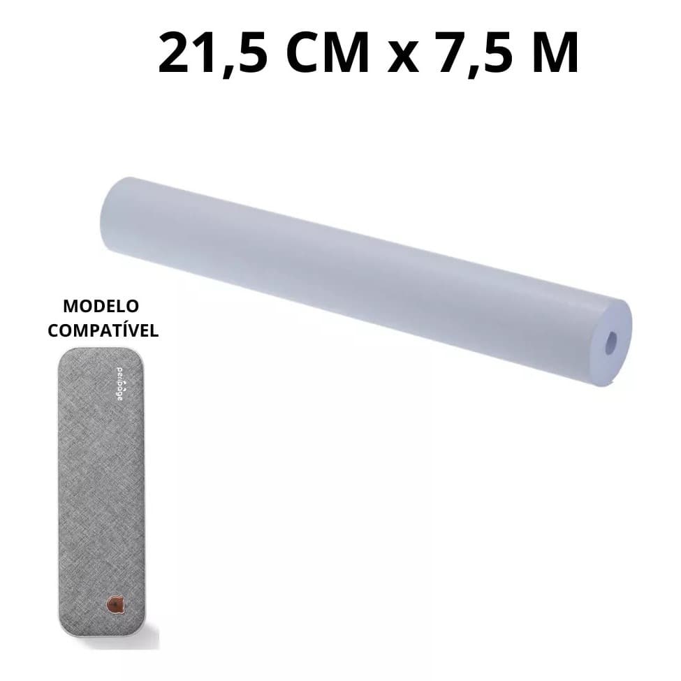 Papel Térmico Impressora Peripage A40, Rolo Folha A4 21x30