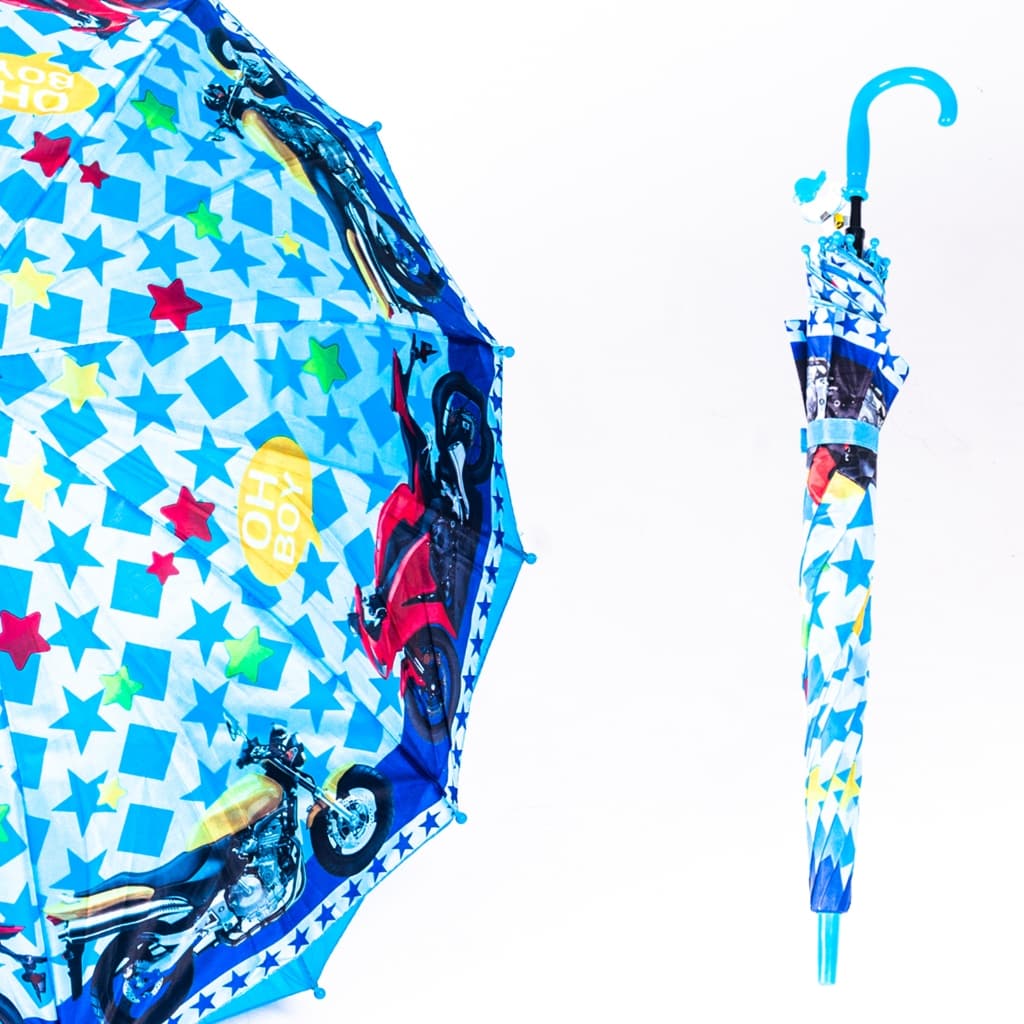 Guarda Chuva Infantil 16 Varetas De Alta Qualidade Sombrinha Menino Menina Com Apito 5075ABS