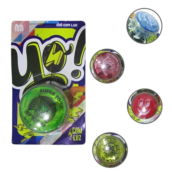 IOIO (YOYO) COM LUZ DE PLASTICO COLORS A BATERIA