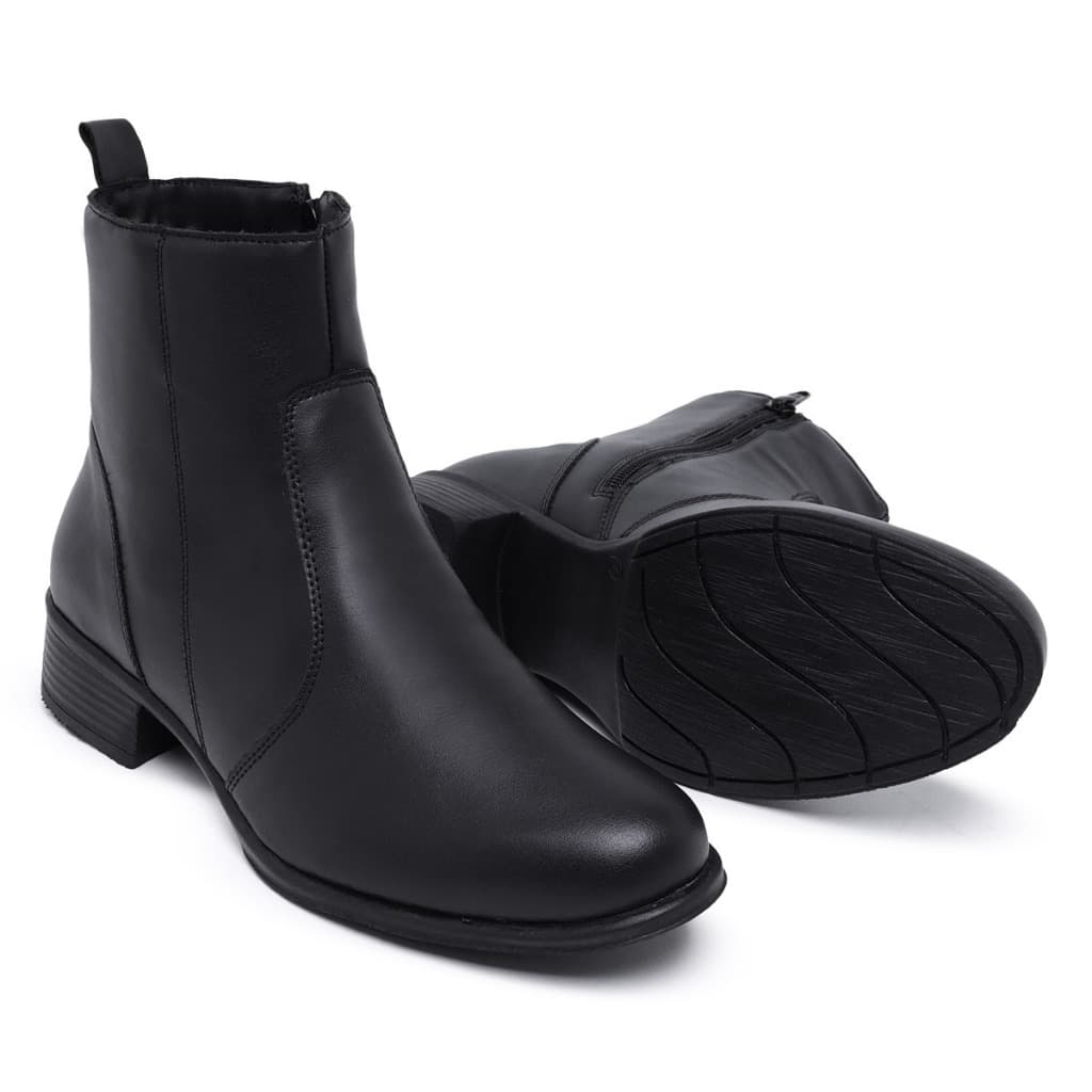 Bota Feminina Botinha Cano Curto Promoção Salto de Borracha Tendencia Conforto Versatil Coturno Botina
