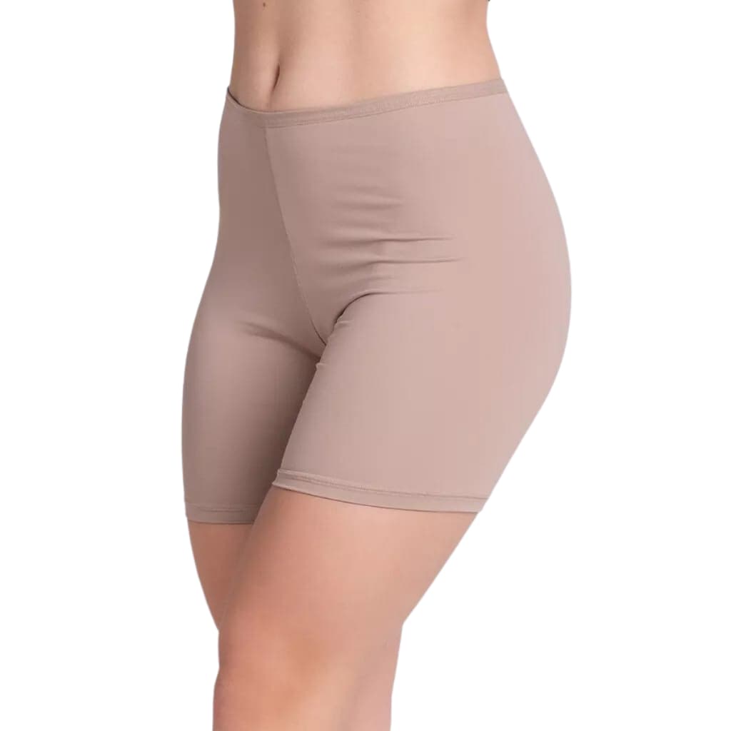 Short Anagua Segunda Pele Bermuda Roupa de Baixo Feminina Liso Moda Intima