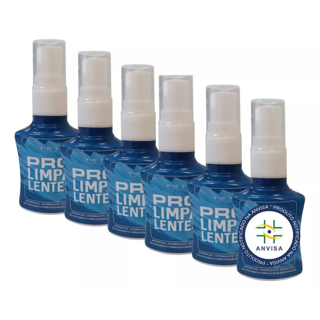 Kit 6 Spray Limpador De telas De Óculos Sol E Grau/ Telas de celular e televisão