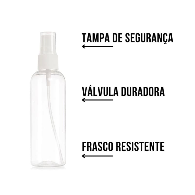 frasco Pet 120ml com válvula spray