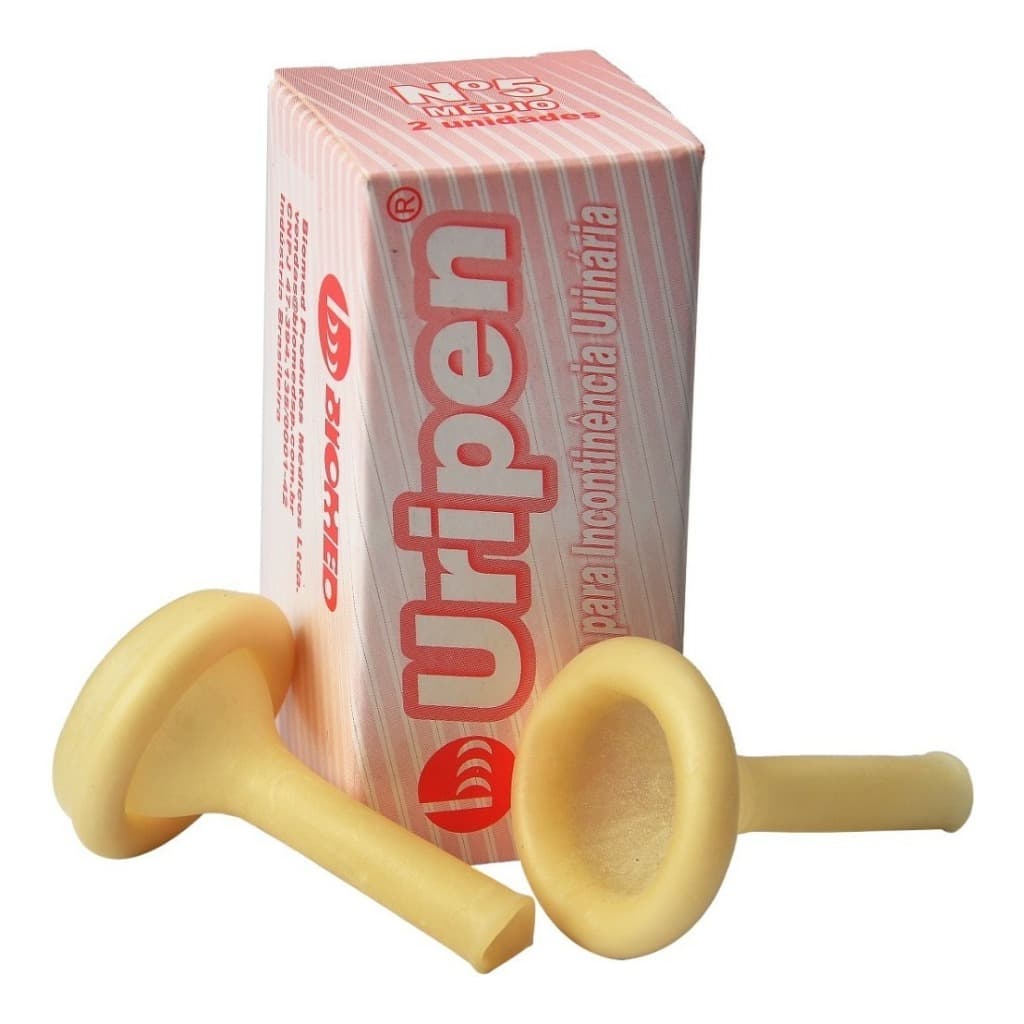 Kit Uripen Dispositivo Incontinência Nº5 10un Biomed Conforto Coletor Urina Urinol Incontinência