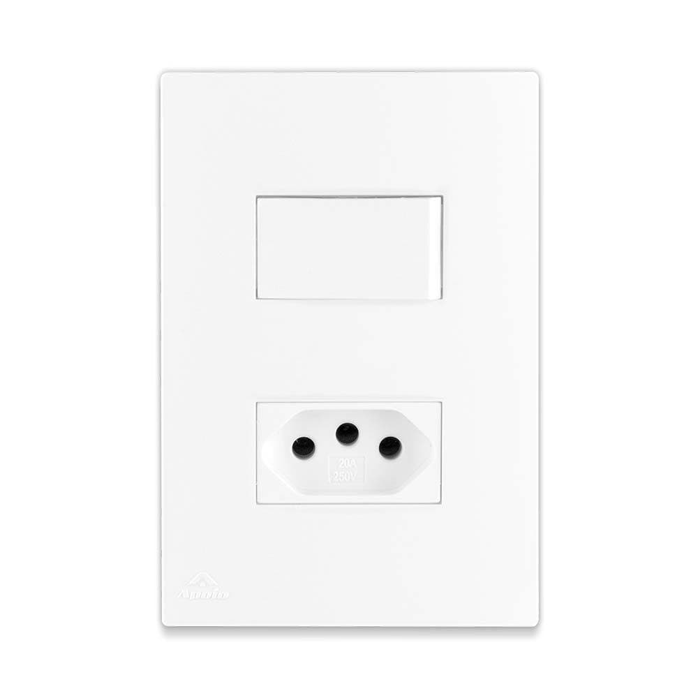 Interruptor Paralelo/Thre way + Tomada 10A