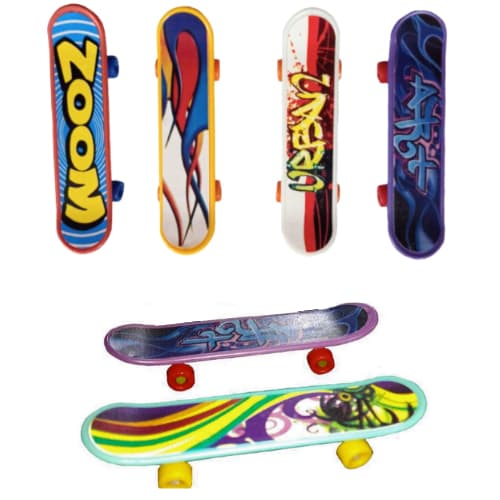 Kit 15 Mini Skate de Dedo Brinquedo de Plástico Aniversario Festa Criança Natal