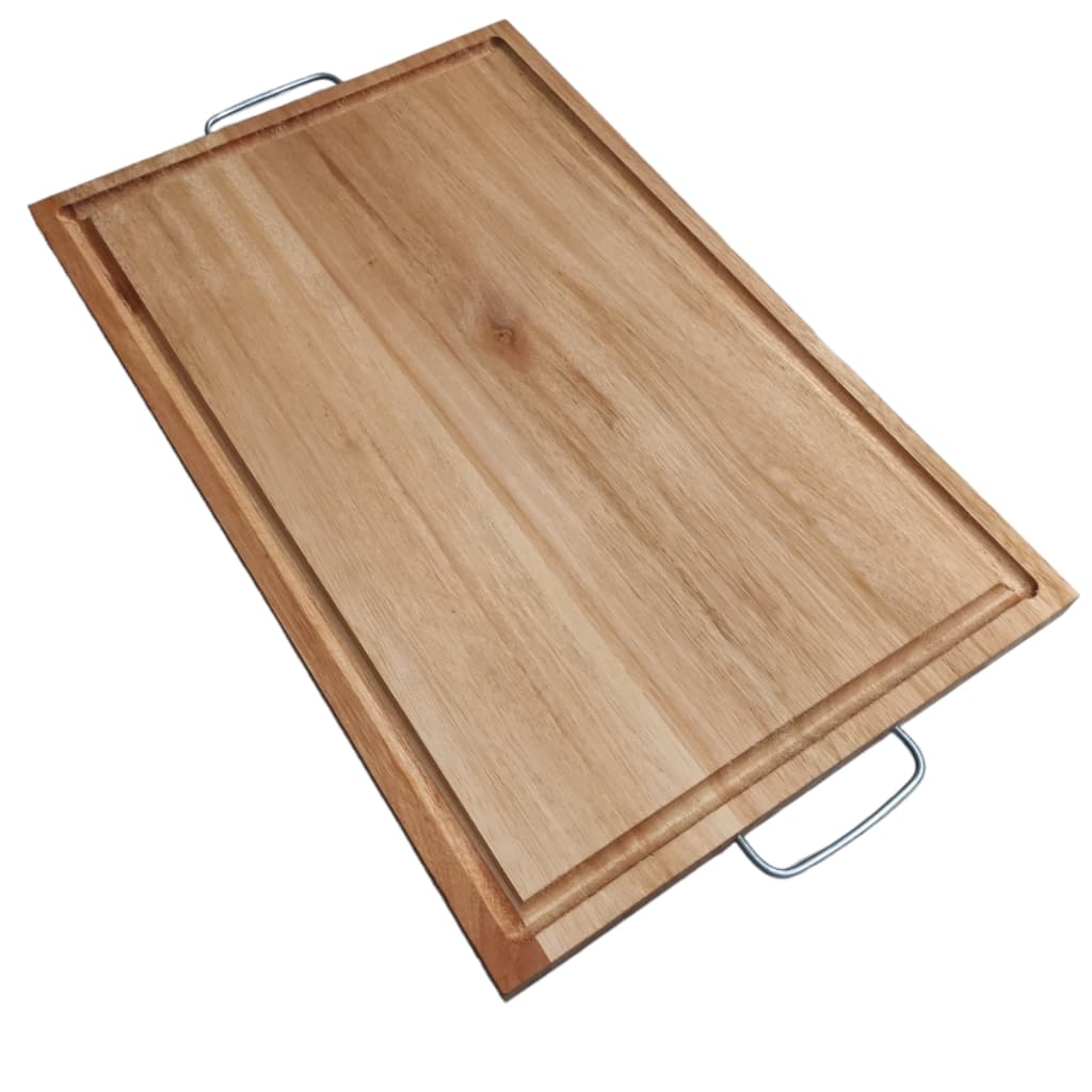 Tábua De Carne Churrasco Corte Legumes De madeira Grande 32x60