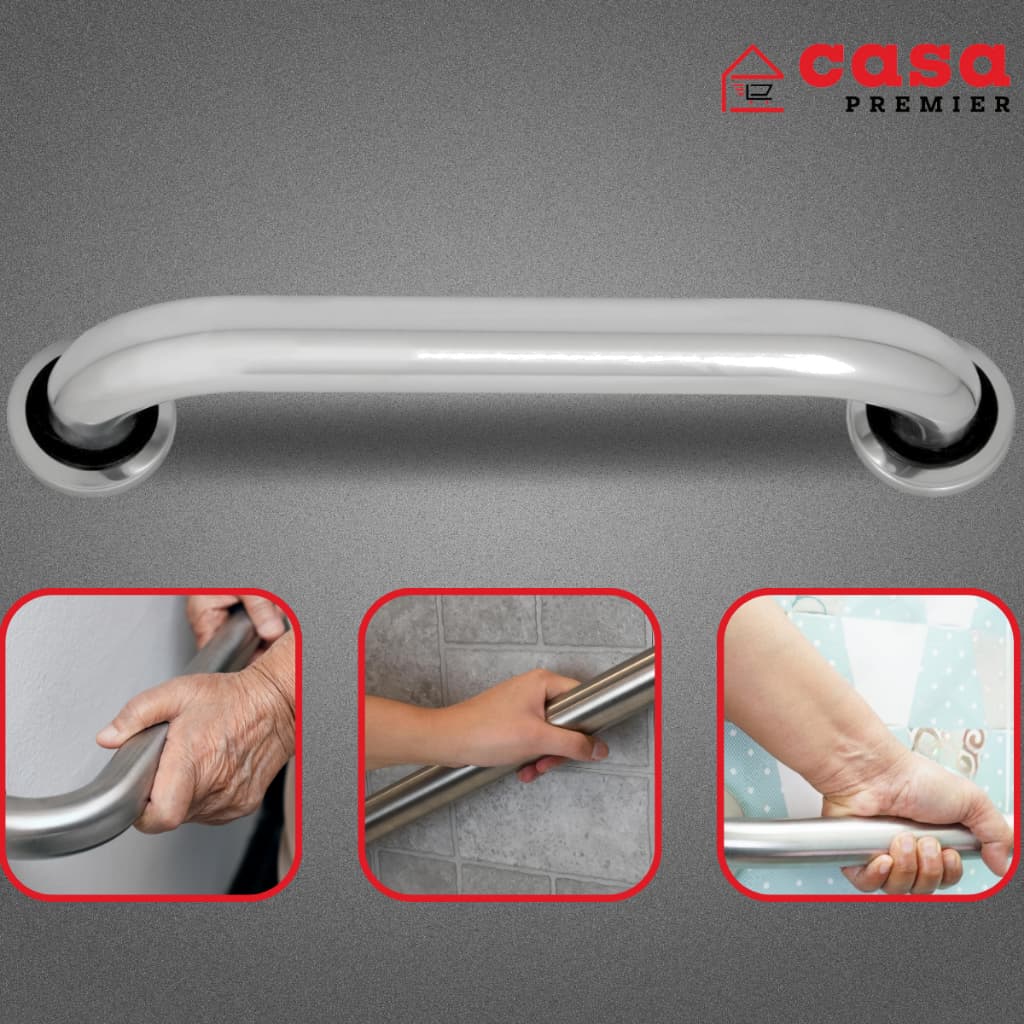 Alça ou Barra de Apoio Em Alumínio 40 cm Idoso Deficiente Para Uso em Banheiros