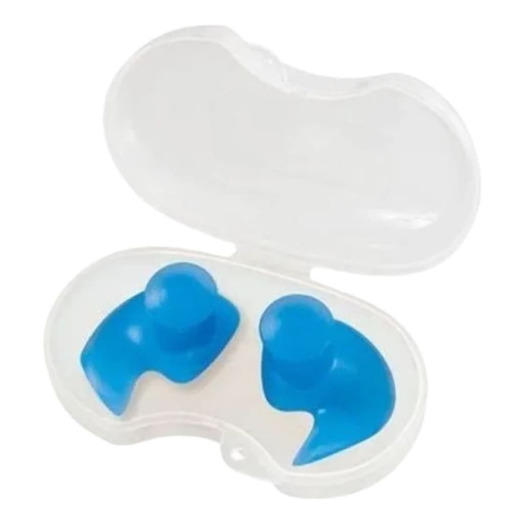 2 Protetor Auricular + Estojo Ouvido Natação Silicone Tampão
