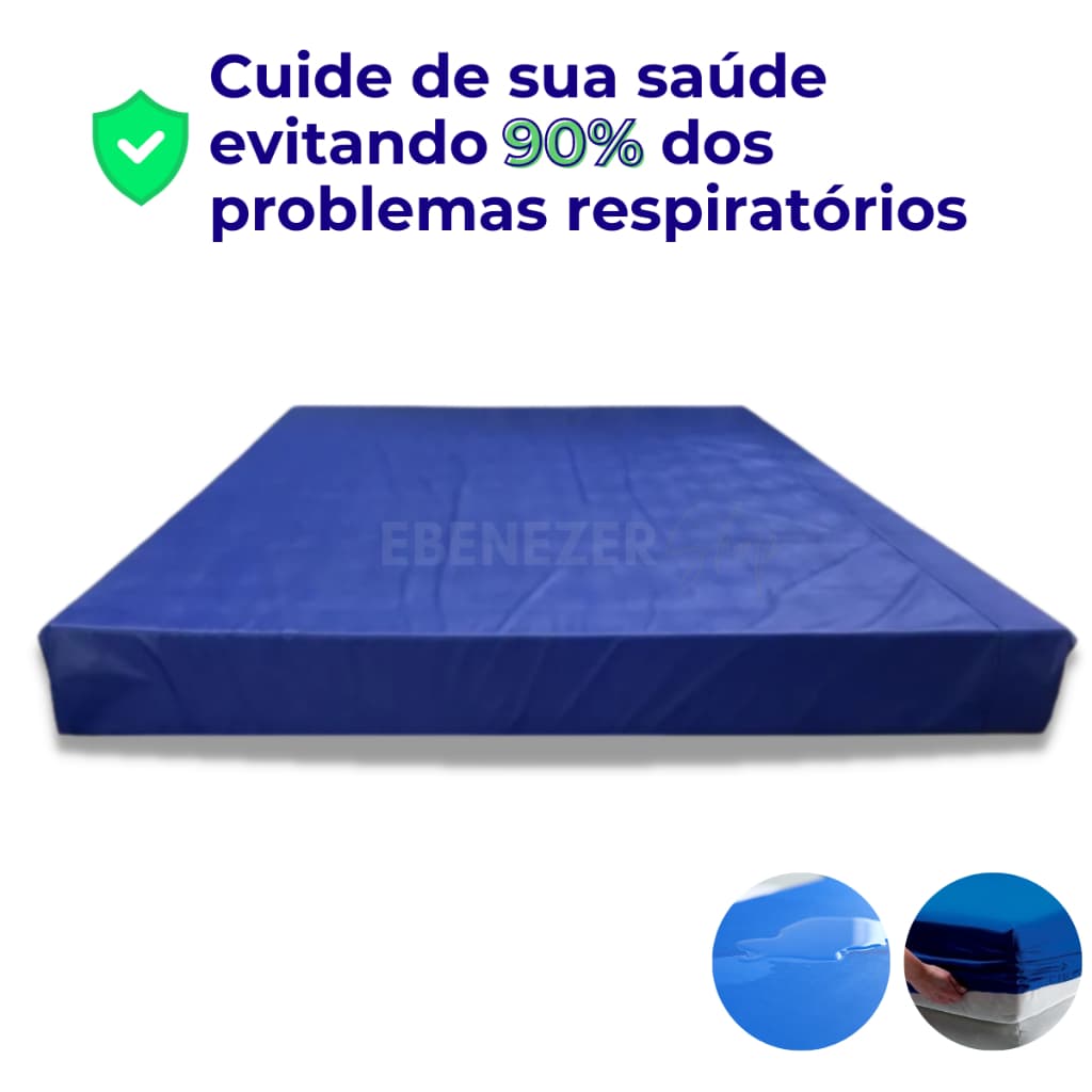Capa Protetora Para Colchão Impermeável Queen e King Antialérgico Macio, Silencioso e Não Esquenta