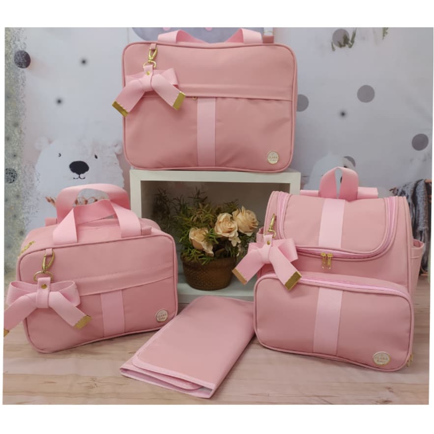 bolsas bebê de maternidade 4peças com mochila  menino menina térmica  impermeável