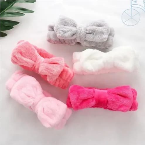 12 Unidades Faixa de Laço Maquiagem Makeup Tiara Cabelo Rosto Limpo faixa para maquiagem